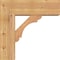 Ekena Millwork Olympic Block Smooth Bracket w/ Offset Brace, Western Red Cedar, 7 1/2"W x 22"D x 22"H BKT0806X22X22OLY05SWR - alternate 3